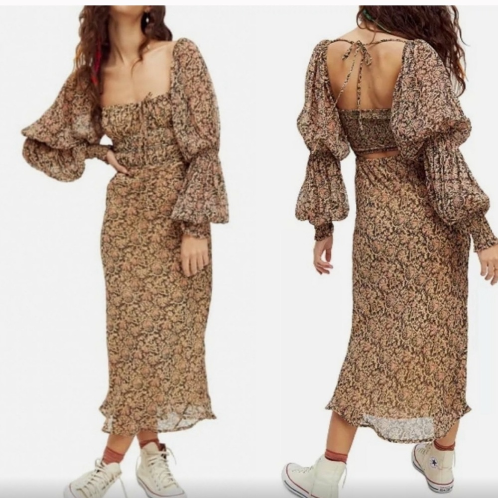 Free People Aglow Midi Dress